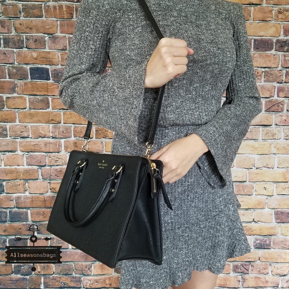 Kate spade lise mulberry Street Black Satchel - Picture 8 of 8
